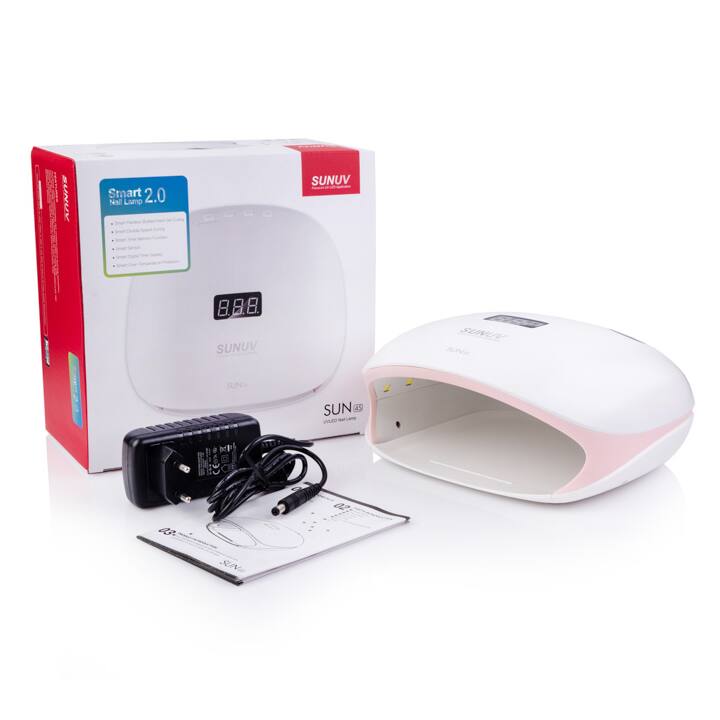 SUNUV. UV-LED Лампа SUN 4S (white&pink)  з новою функцією від перегріву, оригінал із сертифікацією та гарантією #6