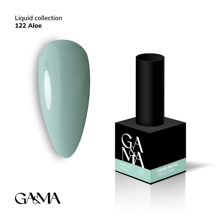 GA&MA. Gel polish #122 ALOE, 10 ml, gel polish, Aloès #1