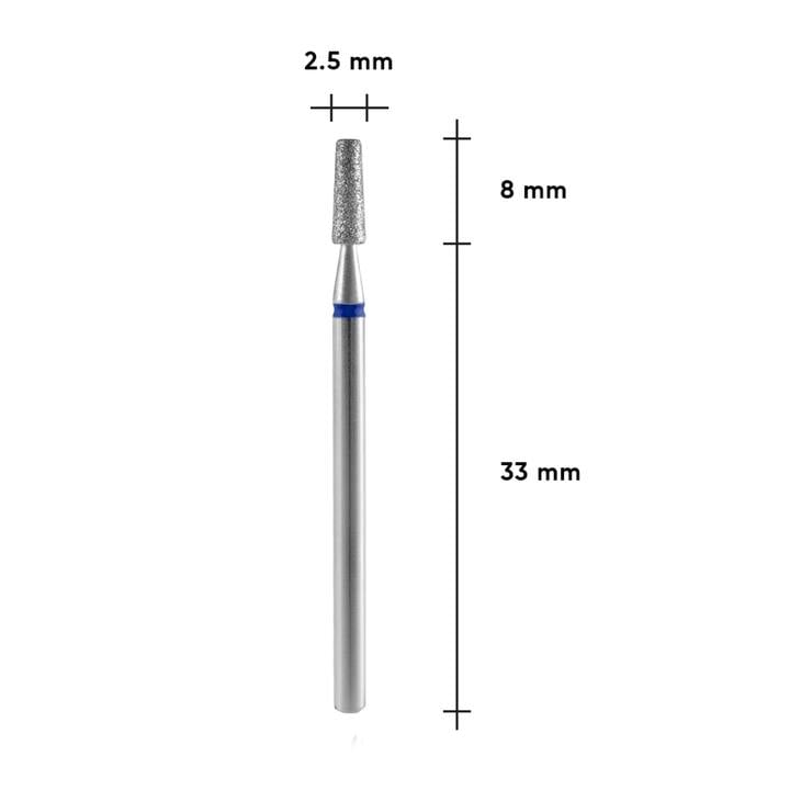 STALEKS Diamantfrees "AFGEKNOTTE KEGEL" blauw, Ø 2.5 mm — STALEKS, NAILSMADE