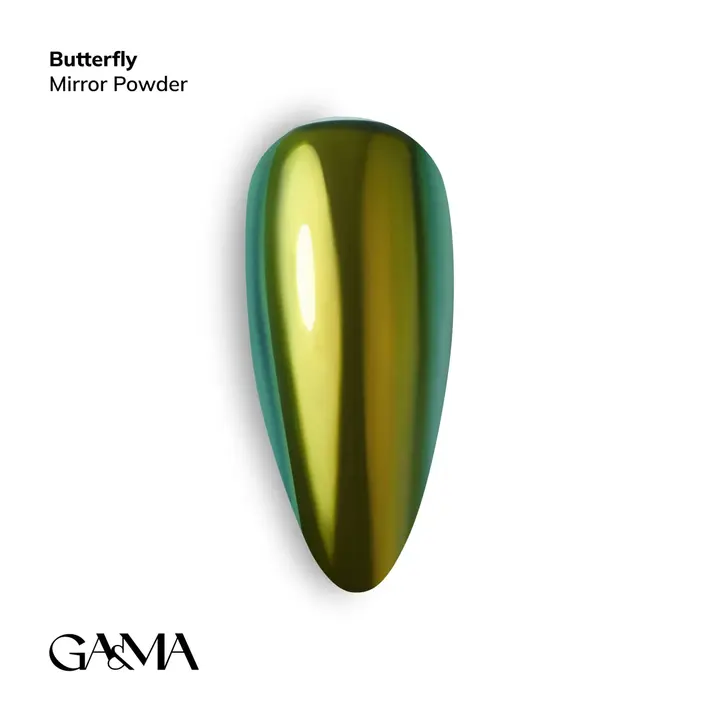 GA&MA. Mirror powder, Butterfly, 0.3 g, Pó espelhado Butterfly #1