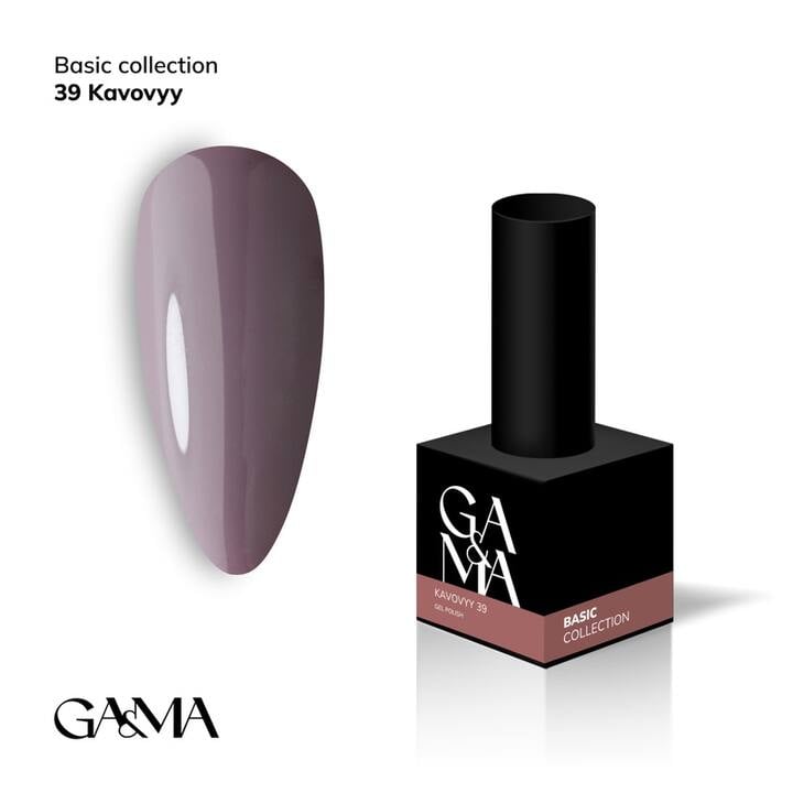 GA&MA. Gel polish #39 COFFEE, 10 ml, гель-лак, кавовий #1