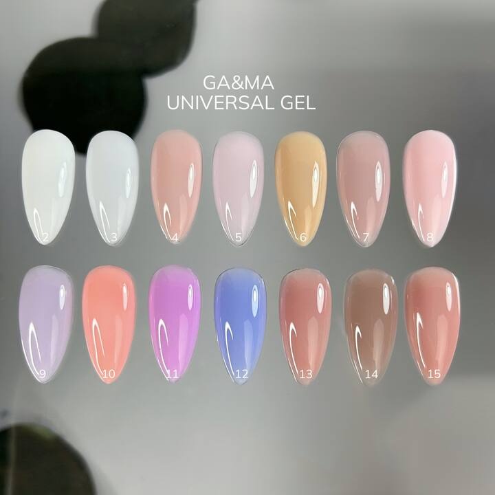 GA&MA. Universal gel #9, гель без опилу, рідкий, 30 ml #4