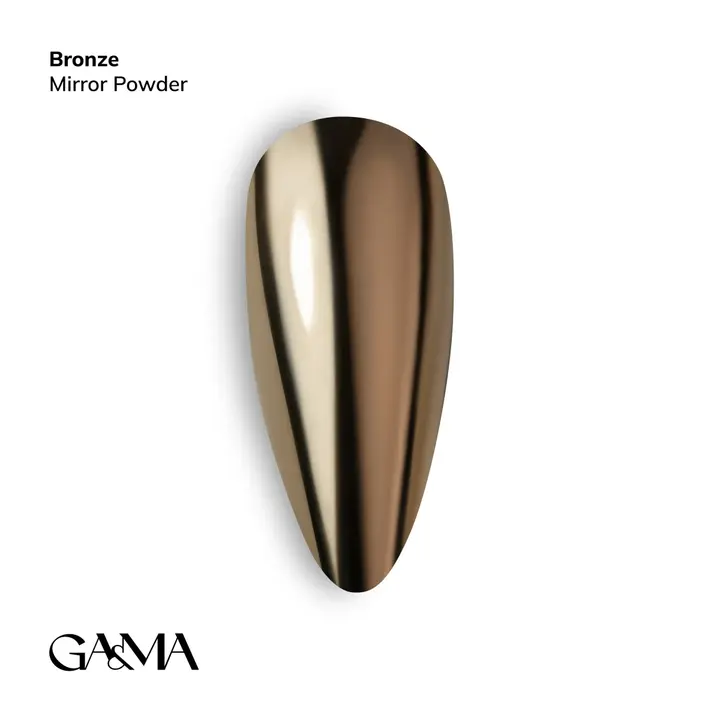 GA&MA. Mirror powder, Bronze, 0.3 g, Rub-in-Pulver Bronze #1