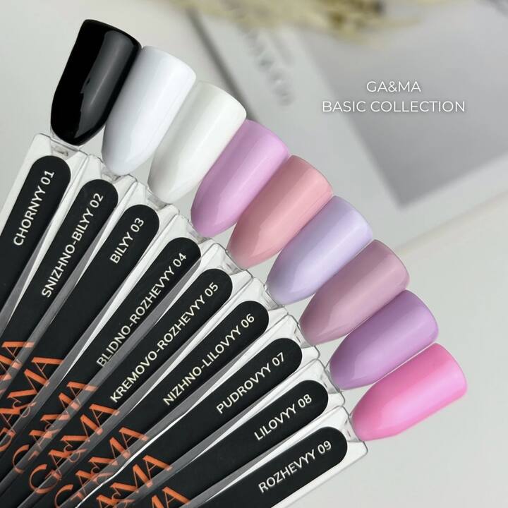 GA&MA. Gel polish #1 BLACK, 15 ml, гель-лак, чорний #4