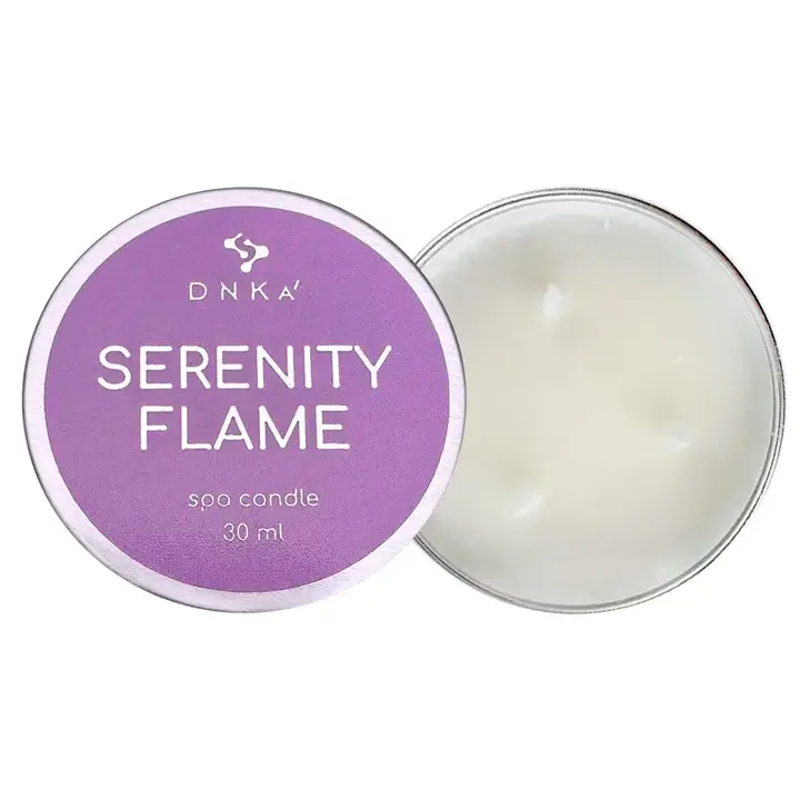 DNKa’. Spa Candle, Serenity Flame, 30 ml. Масажна спа-свічка для догляду за шкірою. — DNKa’ Professional, NAILSMADE