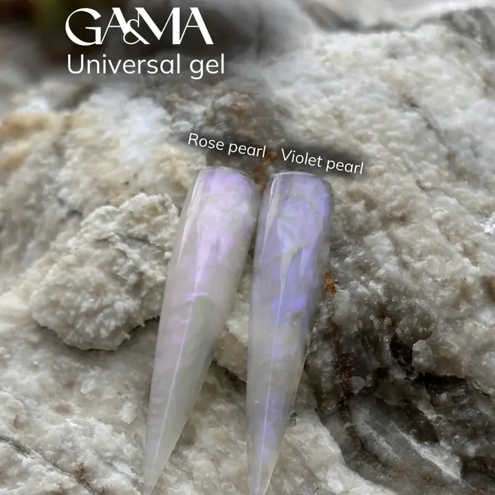 GA&MA. Universal builder gel Violet Pearl. limited, 15 ml, гель без опилу, лімітований #2