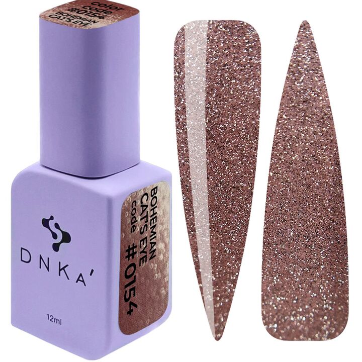 DNKa’. Gel Polish, Bohemian Cat`s Eye #0021 (#0154), 12 ml, гель-лак "Котяче око" #1
