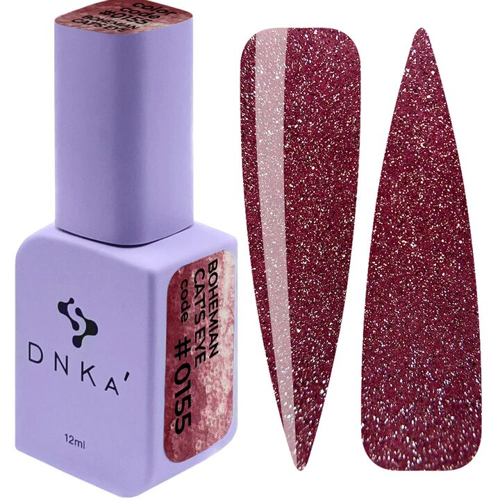 DNKa’. Gel Polish, Bohemian Cat`s Eye, NEW FORMULA, #0022, 12 ml, гель-лак "Котяче око" #1