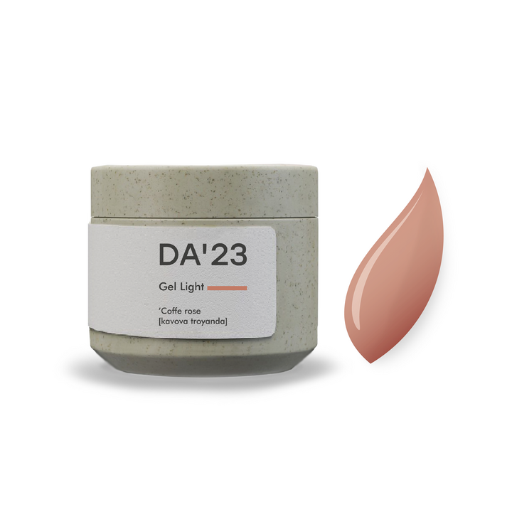 DA'23. Gel Light, Coffe Rose, 15 ml, гель середньо-рідкої консистенції #1