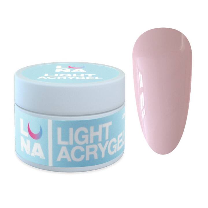 LUNAmoon. Light Acrygel #5 Pink nude, 13 ml, рідкий гель, рожевий нюд #2