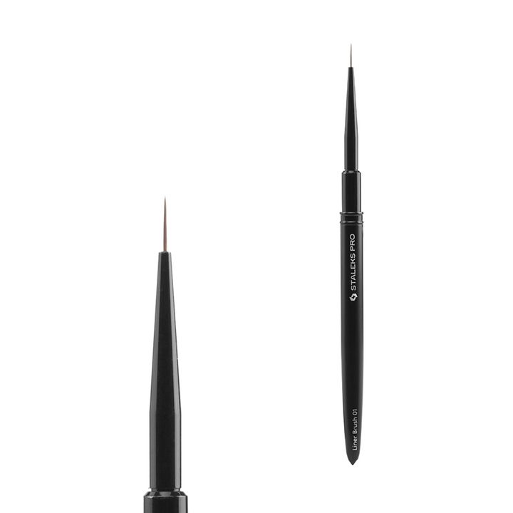 STALEKS. Manicure brush liner, Expert 1 mm/7 mm. Pinceau liner pour manucure #1