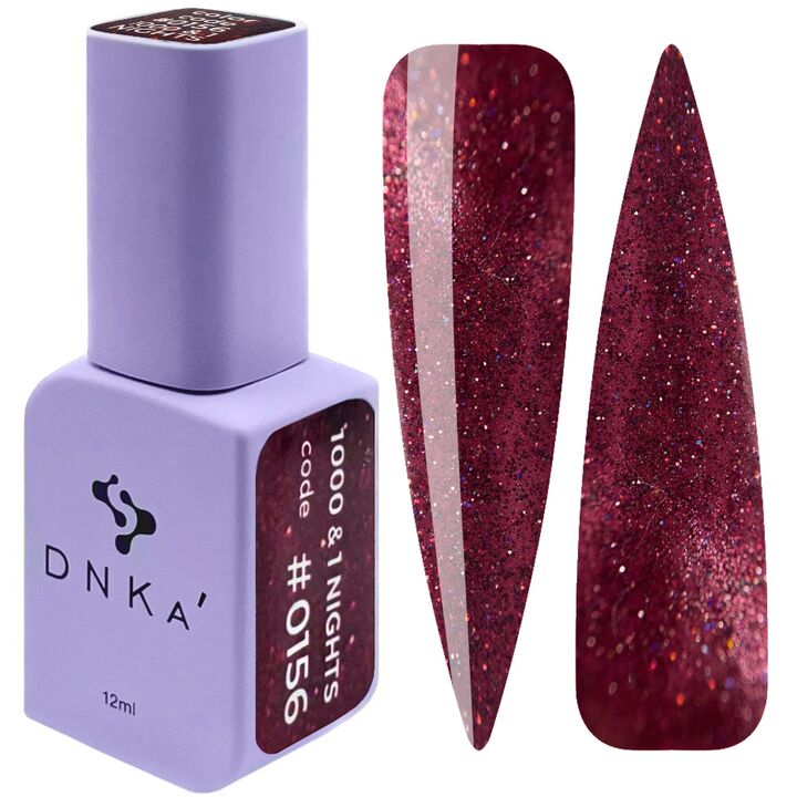 DNKa’. Gel Polish, 1000&1 nights, Cat eye reflective, NEW FORMULA, #0023 (#0156) 12 ml, світловідбиваючий гель-лак "Котяче око" #1