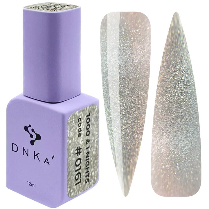 DNKa’. Gel Polish, 1000&1 nights, Cat eye reflective,  #0028 (#0161), 12 ml, світловідбиваючий гель-лак "Котяче око" #1