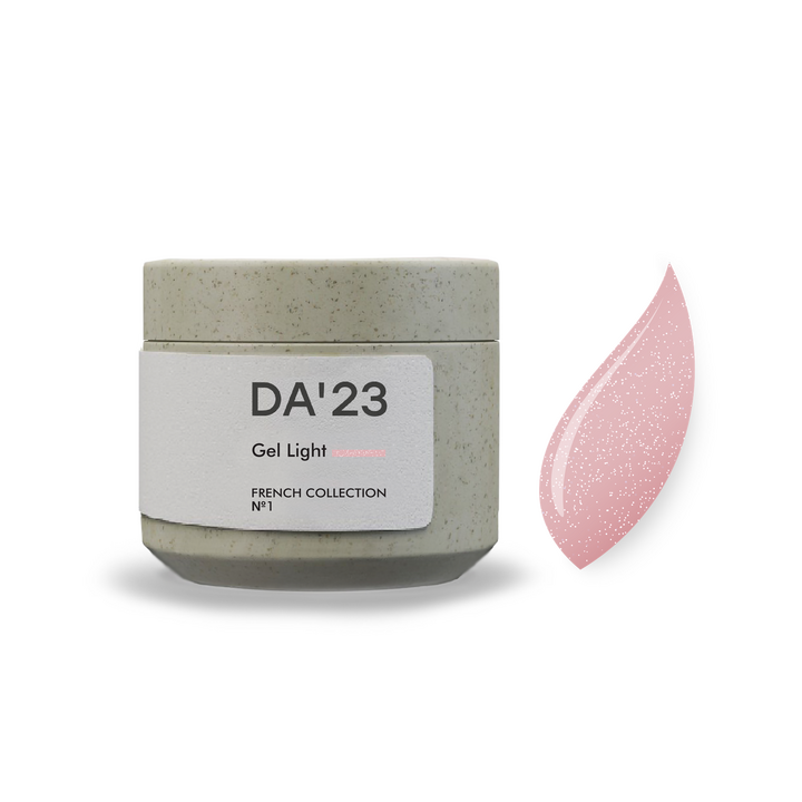 DA'23. Gel Light, French collection №1, 15 ml, гель середньо-рідкої консистенції #1