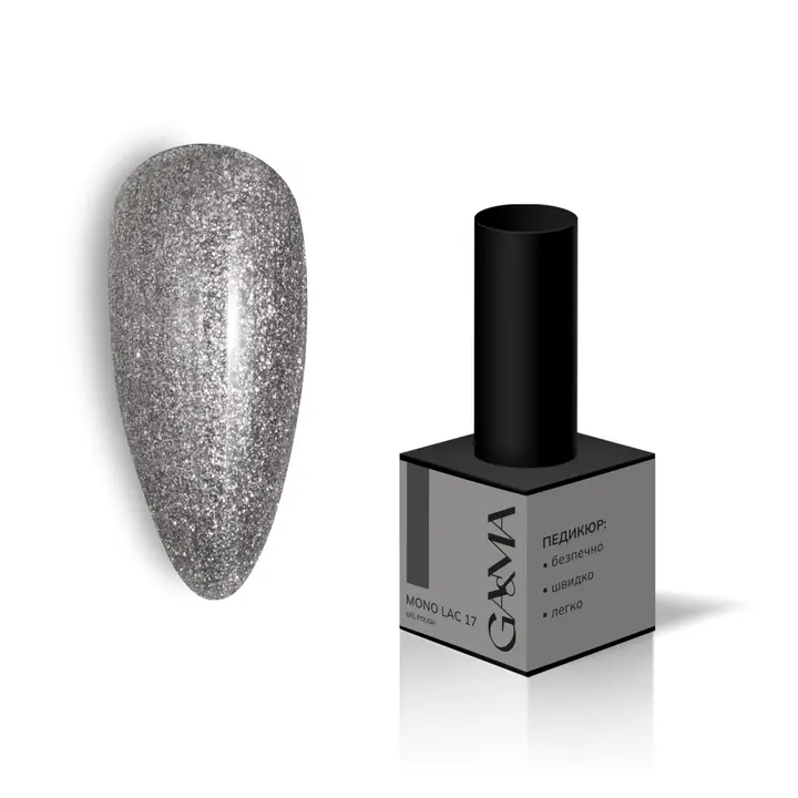 GÉMELY (ex GA&MA). Single-phase Gel Polish, Mono Lac, #017, 6 ml. Однофазний гель лак, "Моно лак" #2