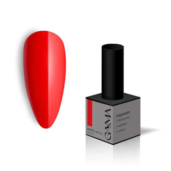 GÉMELY (ex GA&MA). Single-phase Gel Polish, Mono Lac, #001, 6 ml. Однофазний гель лак, "Моно лак" #2