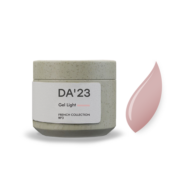 DA'23. Gel Light, French collection №3, 15 ml, гель середньо-рідкої консистенції #1