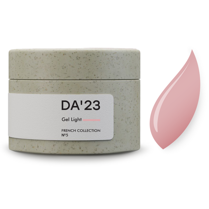 DA'23. Gel Light, French collection №5, 30 ml, гель середньо-рідкої консистенції #1