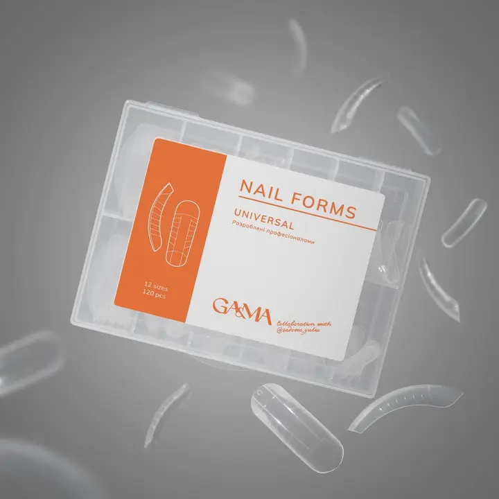GA&MA. Universal Top nail forms, forme superiori per allungamento universali #3