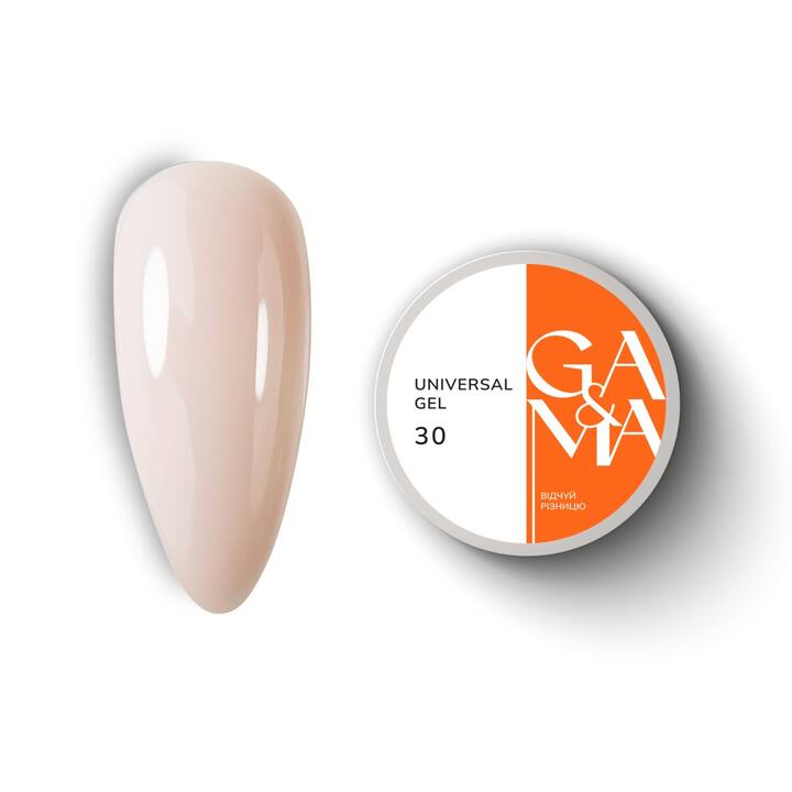GA&MA. Universal gel 30, builder gel sans limage, liquide, 30 ml #1
