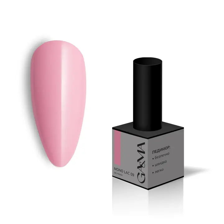 GÉMELY (ex GA&MA). Single-phase Gel Polish, Mono Lac, #009, 6 ml. Jednofazowy lak hybrydowy, "Mono lak" #2