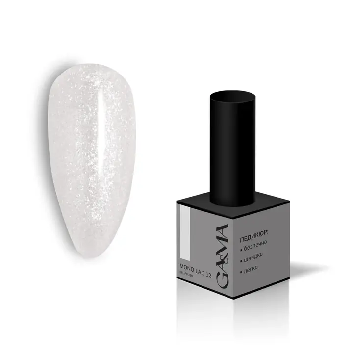 GÉMELY (ex GA&MA). Single-phase Gel Polish, Mono Lac, #012, 6 ml. Однофазний гель лак, "Моно лак" #2