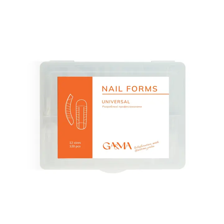GA&MA. Universal Top nail forms, forme superiori per allungamento universali #1