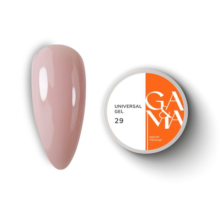 GA&MA. Universal gel 29, гель без опилу, рідкий, 15 ml #1