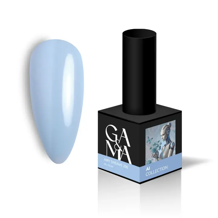GA&MA. Gel polish #206 Airy Dreams, 10 ml, Gel polish, Sogni Aerei #1