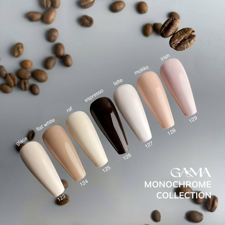 GA&MA. Gel polish #125 RAFF COFFE, 10 ml, гель-лак, Раф кава #2