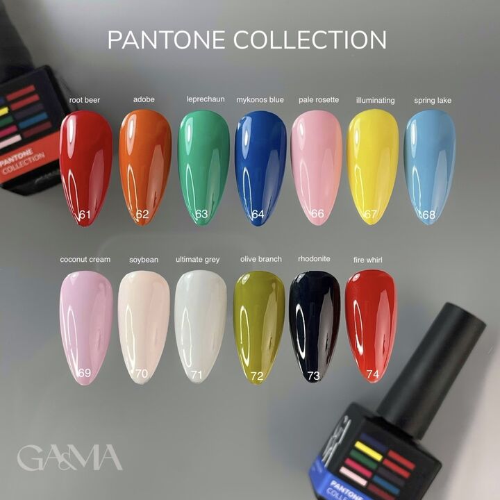 GA&MA. Gel polish #61 ROOT BEER, 10 ml, гель-лак, темний червоний #3