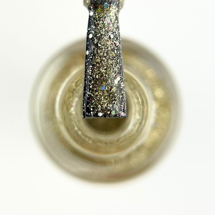 TOUCH. Nail Polish, #08, 8 ml. Лак для нігтів, прозорий із золотистими частинками #1