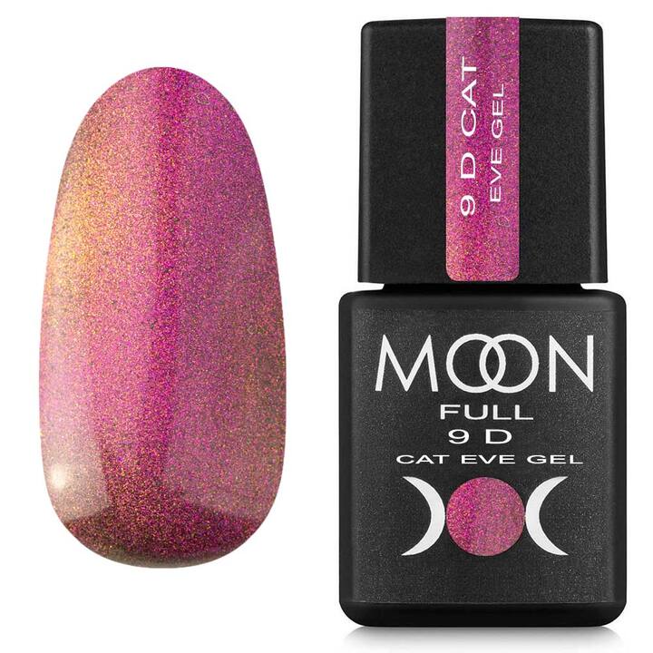 MOON FULL. 9D "Cat eye" Gel Polish, #01, 8 ml. Gel polish "kocie oko" #1