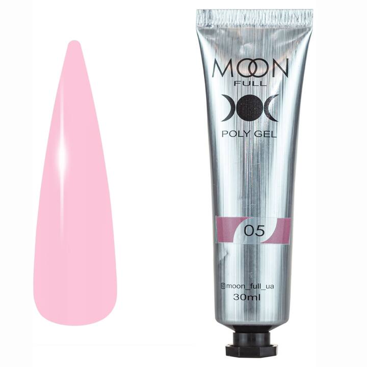MOON FULL. Polygel, #05, 30 ml, tube. Pink #1