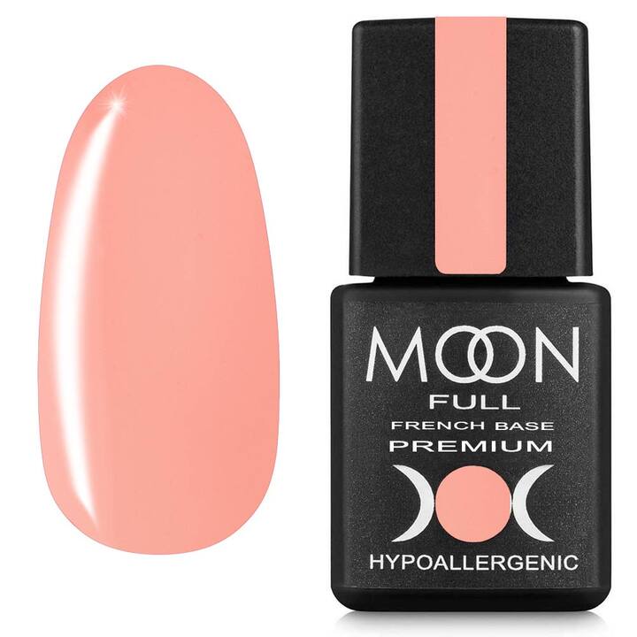MOON FULL. Cover Base, French Premium #22, 8 ml. Farbige Base, hellpfirsichfarben #1