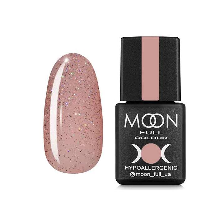 MOON FULL. Gel Polish, #307, 8 ml. Gel polish, pesca semitrasparente con shimmer multicolore #1