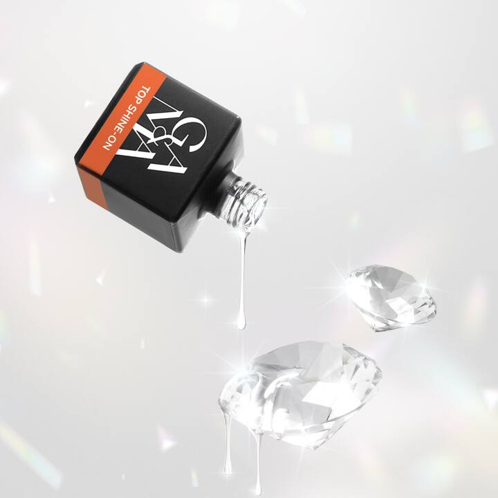 GÉMELY (ex GA&MA). Shine-On Top coat, UV filters, 15 ml, Топ для світлих відтінків з УФ-фільтрами, без липкого шару #3
