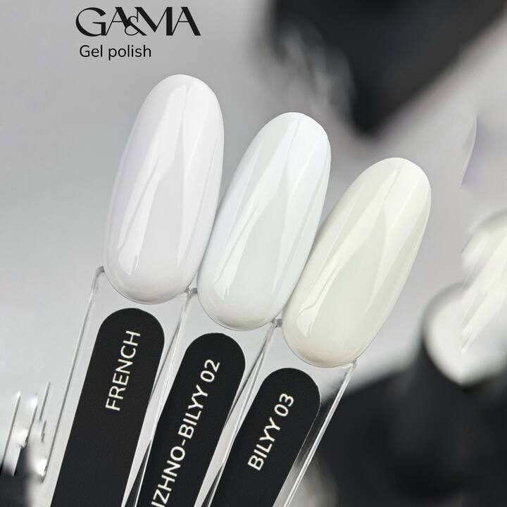 GA&MA. Gel polish "FRENCH", white, 10 ml, гель-лак, щільний білий для френчу #4