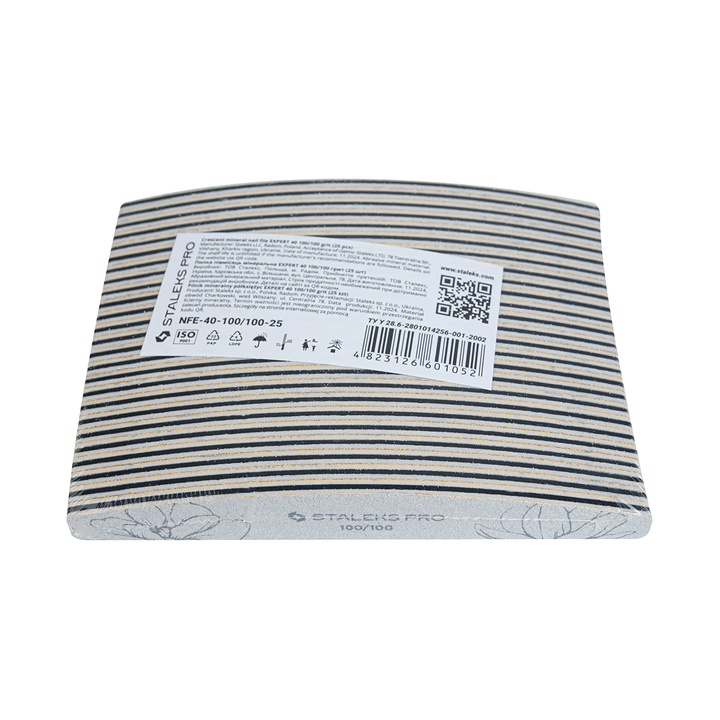 STALEKS. 25er Set, Nagelfeile "Halbmond" 100/100 Grit, mineralisch EXPERT 40 #4