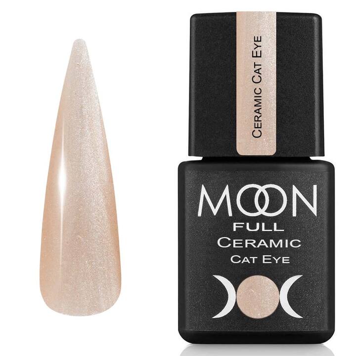 MOON FULL. Ceramic "Cat eye" Gel Polish, #SC 535, 8 ml. Gel Polish "Katzenauge", Champagnerseide #1