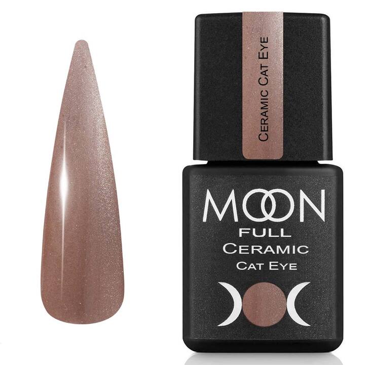 MOON FULL. Ceramic "Cat eye" Gel Polish, #SC 536, 8 ml. Gel polish "œil de chat", Atlas caramel #1
