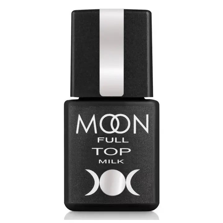 MOON FULL. Color Top coat, Milky, 8 ml. Farbiger Top Coat, Milchig #1