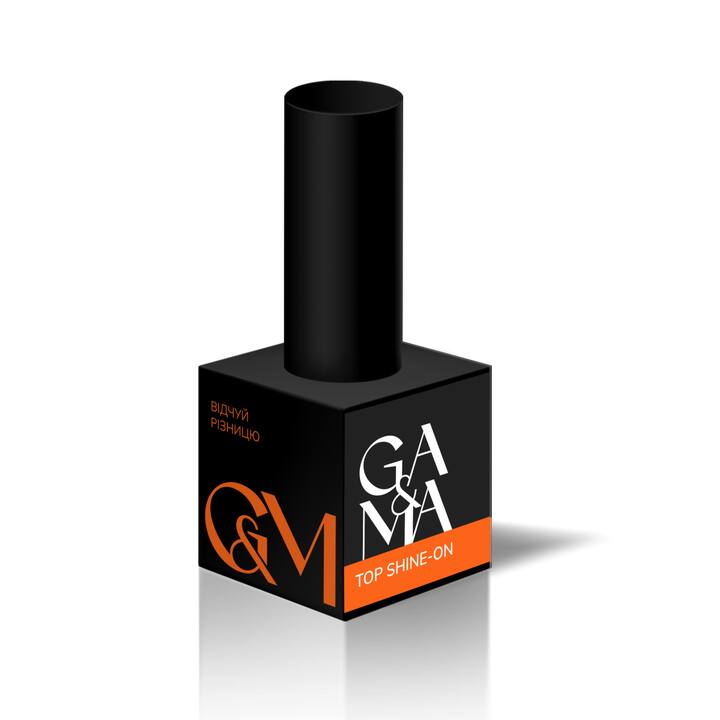 GÉMELY (ex GA&MA). Shine-On Top coat, UV filters, 15 ml, Топ для світлих відтінків з УФ-фільтрами, без липкого шару #2