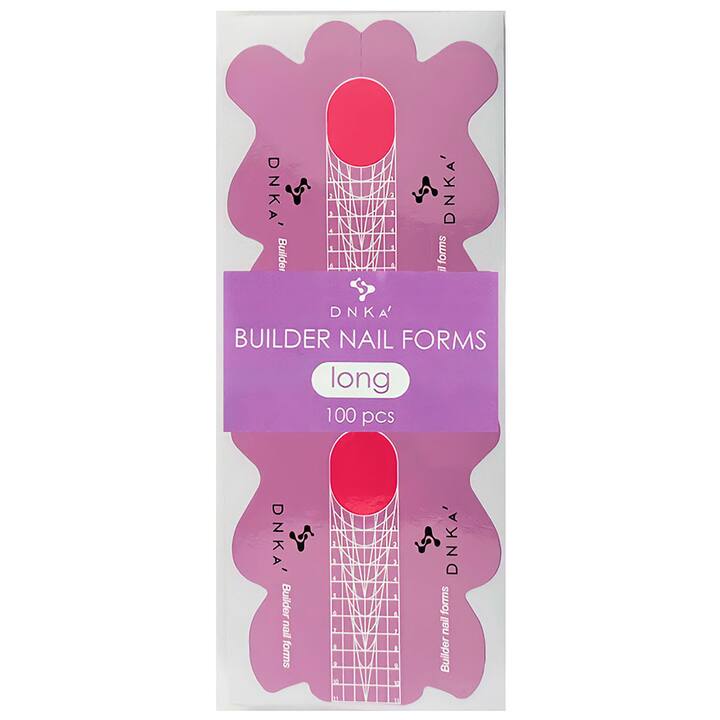 DNKa’. Paper Builder nail forms, LONG, 100 pcs, Паперові нижні форми, 100 шт, для довгих нігтів #1