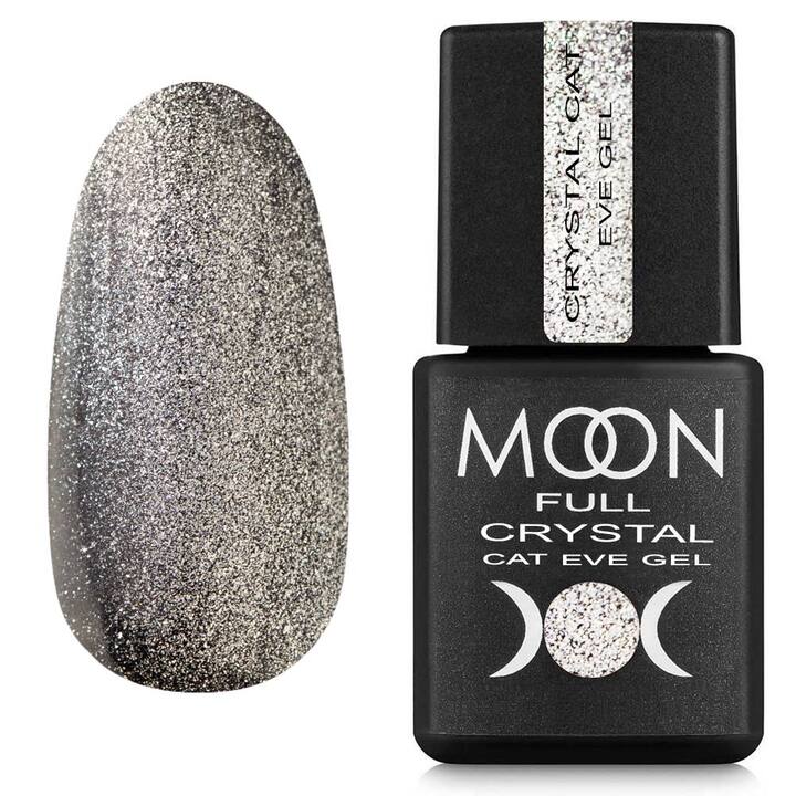 MOON FULL. Crystal "Cat eye" Gel Polish, 8 ml. Gel Polish "Katzenauge", Silberkristall #1