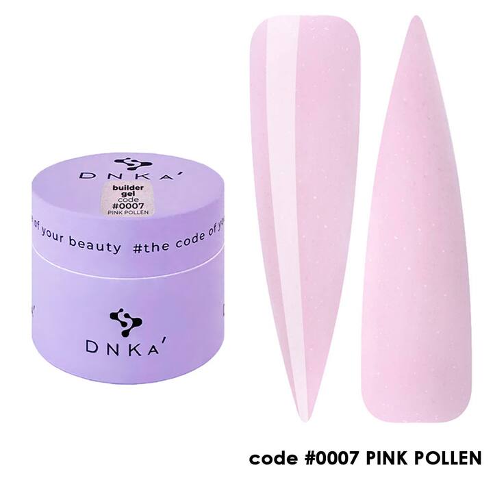 DNKa’ Builder Gel #0007 Pink Pollen, 15 ml, гель для моделювання #1