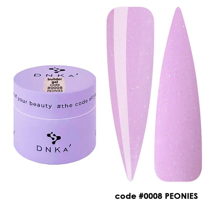 DNKa’ Builder Gel #0008 Peonies, 15 ml, гель для моделювання #1