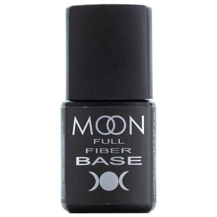 MOON FULL. Fiber base, clear, 8 ml. Verstärkende Base mit Fasern #1