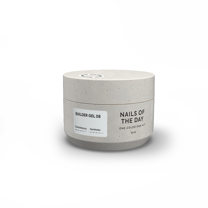 NOTD. Builder Gel, #08, 15 ml. Builder Gel, milchig #1