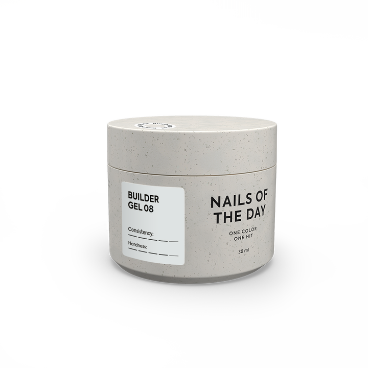 NOTD. Builder Gel, #08, 30 ml. Builder Gel, milchig #1
